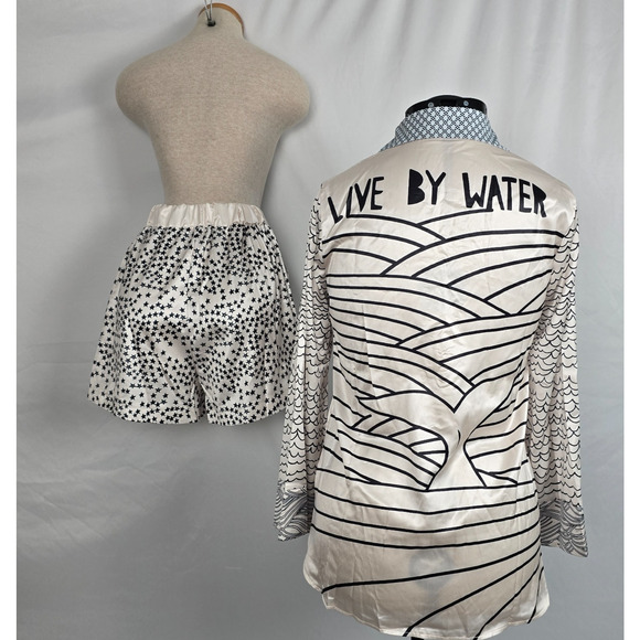 Unbranded Pajama Set Women's L I Need Vitamin Sea Long Sleeve Shirt + Shorts New - Picture 5 of 16